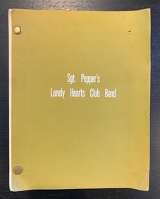 Sgt. Pepper's Lonely Hearts Club Band Original 1978 Film Script