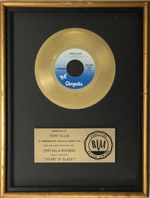Blondie "Heart Of Glass" RIAA Gold Single Award