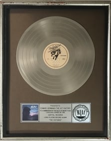 Bob Seger The Distance RIAA Platinum Album Award