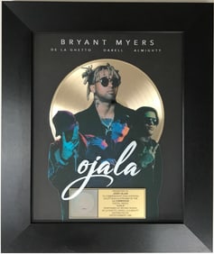 Bryant Meyers "Ojala" RIAA Digital Gold Single Award