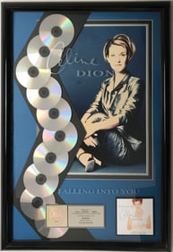 Celine Dion Falling Into You RIAA 10x Platinum Award