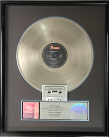 Cyndi Lauper True Colors RIAA Platinum Album Award
