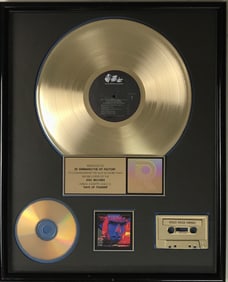 Days Of Thunder Soundtrack RIAA Gold Album Award