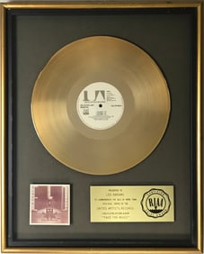 ELO Face The Music RIAA Gold Album Award