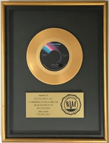 Elton John "Island Girl" RIAA Gold Single Award