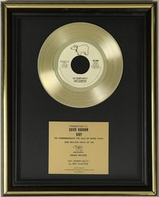 Eric Clapton "Lay Down Sally" 70s RSO Records Award