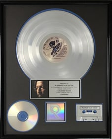Eric Clapton Journeyman RIAA Platinum Album Award