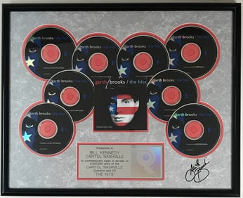 Garth Brooks The Hits RIAA 8x Multi-Platinum Album Award