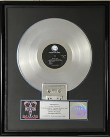 Guns N' Roses Appetite For Destruction RIAA Platinum Award