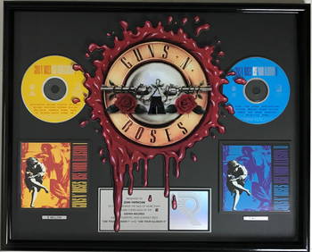 Guns N' Roses Use Your Illusion I & II RIAA 3x Multi-Platinum Award (1 of 10)