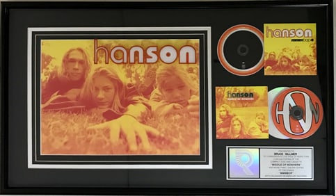 Hanson "MMMBop" & album RIAA 2x Platinum Award