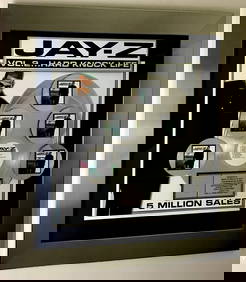 Jay-Z Vol. 2 Hard Knock Life RIAA 5x Multi-Platinum Award (1 of 9)