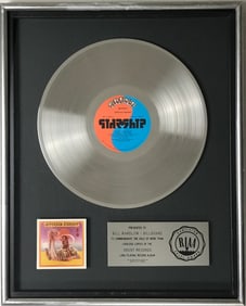 Jefferson Starship Spitfire RIAA Platinum LP Award