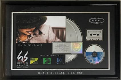 Jill Scott Who Is...? RIAA 2x Platinum Album Award