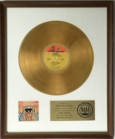 Jimi Hendrix Axis: Bold As Love RIAA Gold LP Award - RARE