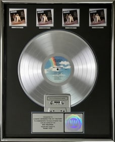 Miami Vice Music From The TV Series RIAA 4x Multi-Platinum Album Award