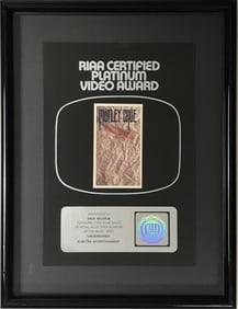 Mötley Crüe Uncensored 1987 RIAA Platinum Video Award