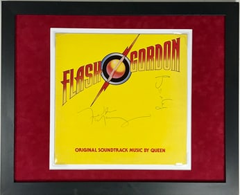 Queen Flash Gordon Album signed by Freddie Mercury, Brian May - JSA LOA - RARE