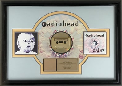Radiohead Pablo Honey RIAA Gold Album Award