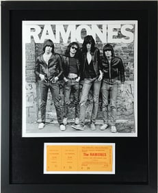Ramones Genuine 1978 Ticket Collage