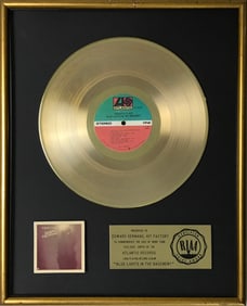 Roberta Flack Blue Lights In The Basement RIAA Gold Album Award
