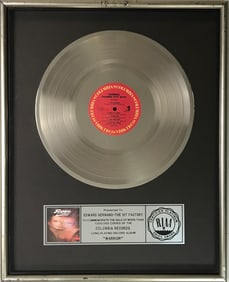 Scandal ft. Patty Smyth Warrior RIAA Platinum Album Award