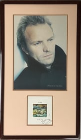 Sting Autographed All This Time CD Collage w/BAS LOA
