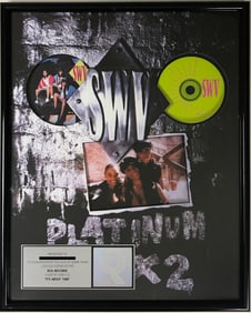 SWV It's About Time RIAA 2x Multi-Platinum Album Award