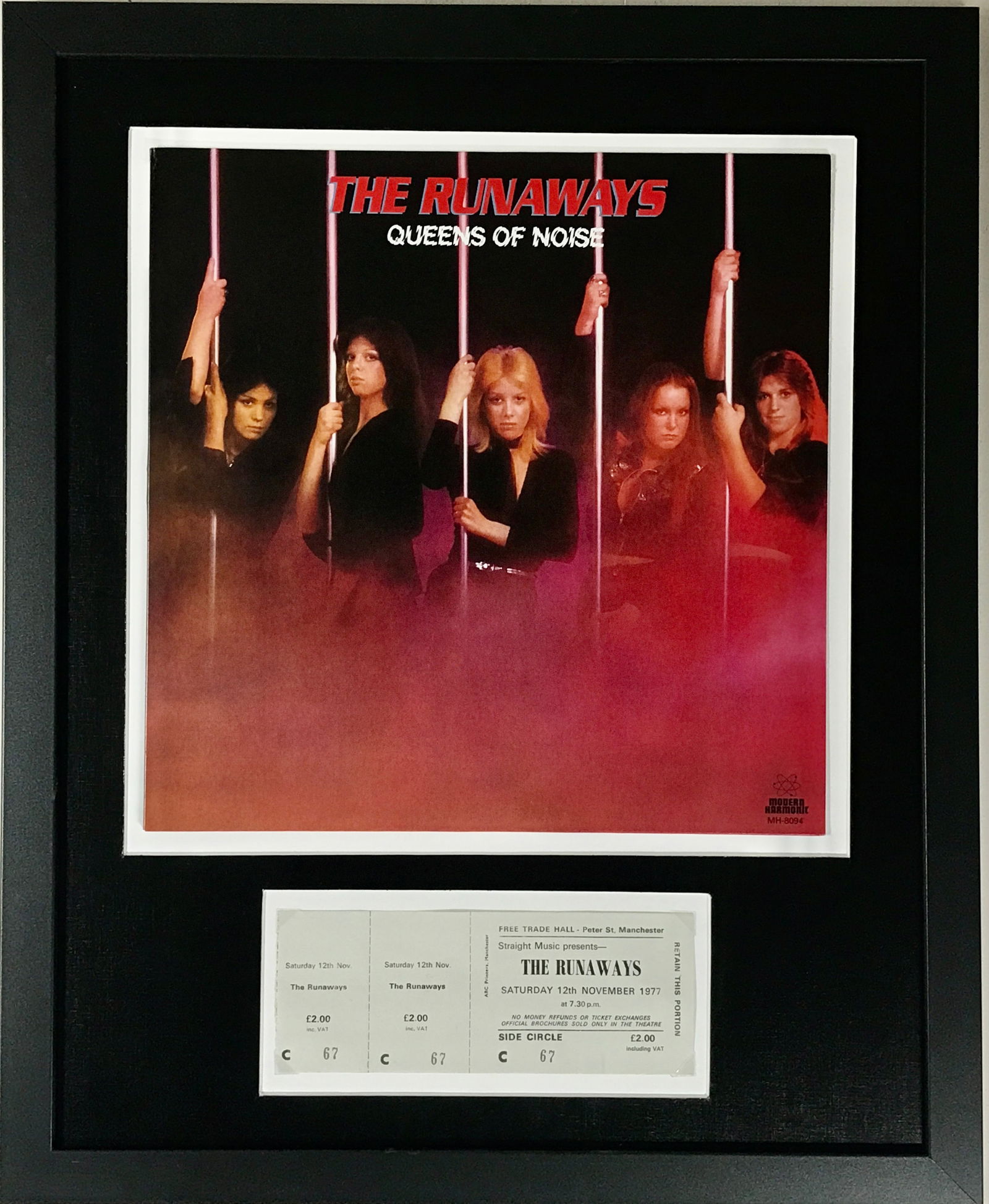 The Runaways Genuine 1977 Ticket Collage (1 of 5)