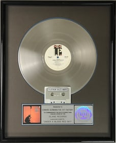 U2 Under A Blood Red Sky RIAA Platinum Album Award