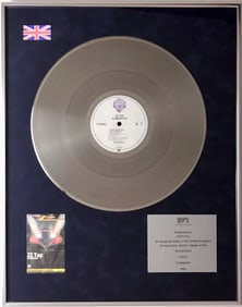 ZZ Top Eliminator 1983 BPI Award to Dusty Hill - RARE