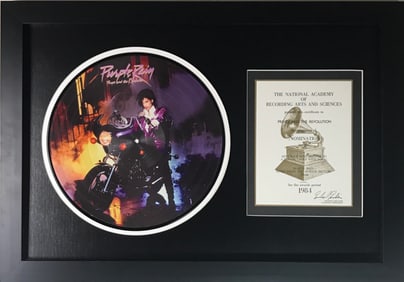 Prince "Purple Rain" Grammy Nomination presented to Prince And The Revolution - RARE