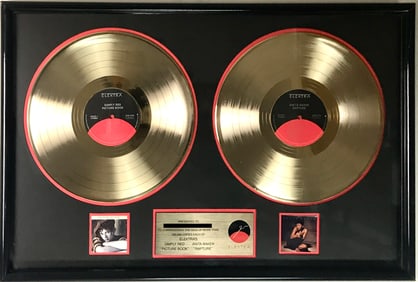 Anita Baker Rapture & Simply Red Picture Book Elektra Records Gold Combo Album Award
