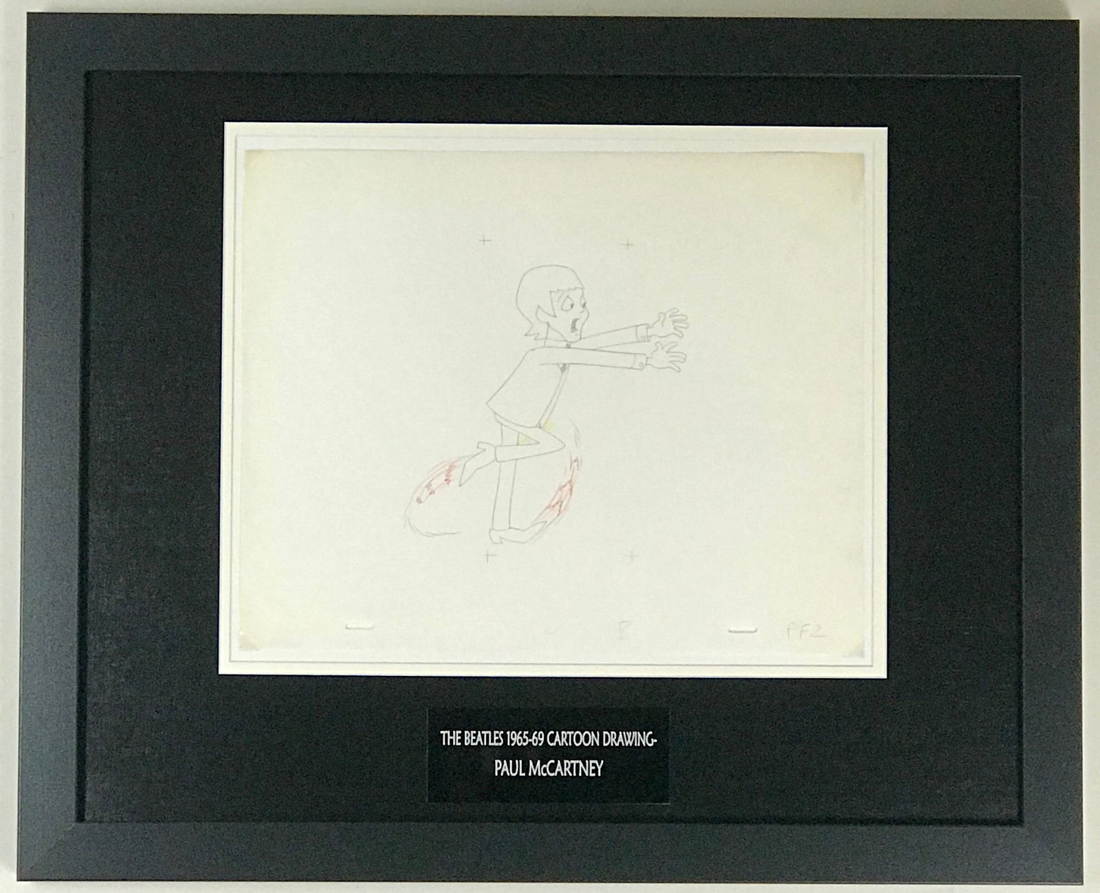 Beatles '60s Cartoon Cel Paul McCartney Drawing (1 of 3)