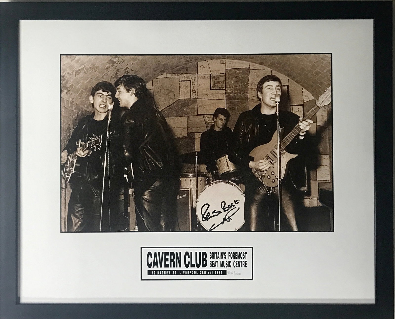 Beatles Ltd Edition Cavern Club Photo Signed by Pete Best (1 of 3)