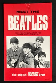 Beatles original 1964 shirt tag