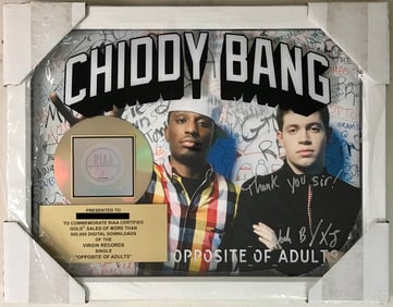 Chiddy Bang "Opposite Of Adults" RIAA Gold Single Award signed by the duo