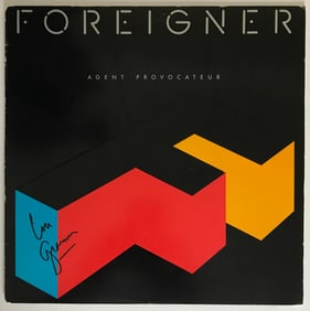 Foreigner Agent Provocateur Album signed by Lou Gramm w/BAS COA