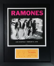 Ramones Genuine 1978 Ticket Collage