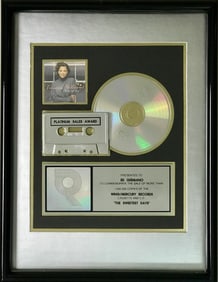 Vanessa Williams The Sweetest Days RIAA Platinum Album Award