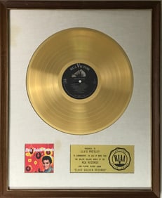 Elvis Presley Elvis' Golden Records RIAA Gold Album Award to Elvis Presley- RARE