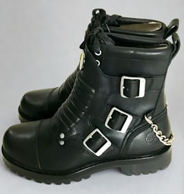 GNR Slash Timberland Custom Black Boots - NEW