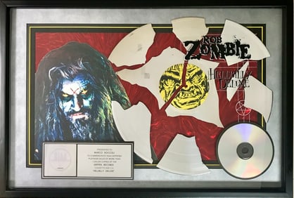 Rob Zombie Hellbilly Deluxe RIAA Platinum Album Award
