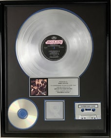 Cinderella Heartbreak Station RIAA Platinum Album Award