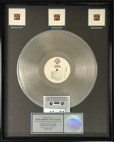 Paul Simon Graceland RIAA 3x Multi-Platinum Album Award + Grammy Win Certificate