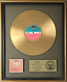 Yes Yessongs RIAA Gold Album Award