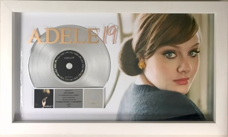 Adele 19 RIAA Platinum Album Award