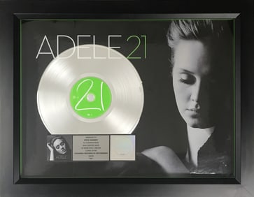 Adele 21 RIAA Platinum Album Award