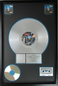 Aerosmith Nine Lives RIAA 2x Multi-Platinum Album Award