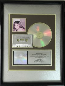 Barbra Streisand Back To Broadway RIAA Platinum Album Award